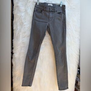 Halogen mid rise skinny light gray skinny jeans